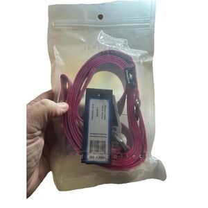 Sleepypod Power Leash Large 6ft Pink Peony NWT Premium Cat Dog Walking